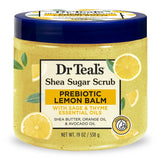 Dr Teal s Shea Sugar Body Scrub with Prebiotic Lemon Balm and Essential Oils 19Oz (Pack of 12)
