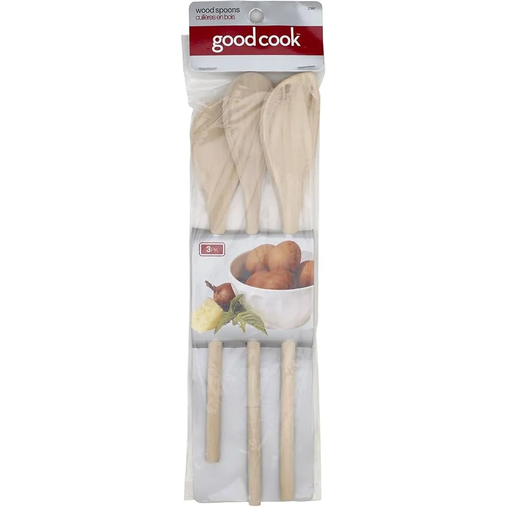 Good Cook Classic Wood Spoons 3Ct 1.59oz (Pack of 72)
