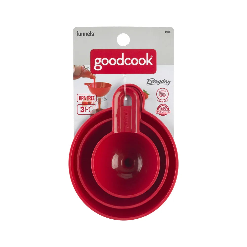 Good Cook Funnel Set 3ct 8oz (Pack of 48)