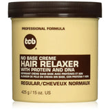TCB No Base Creme Hair Relaxer Regular (Pack of 12) 15 Oz