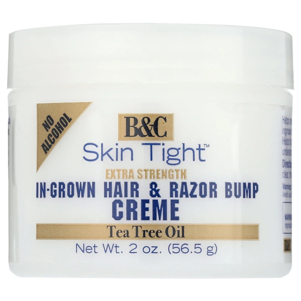 B&C Skin Tight In-Grown Hair and Razor Bump Creme Extra Strength 2 oz (Pack of 12)