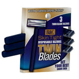 B&C Skin Tight Twin Blade Razor nan (Pack of 24)
