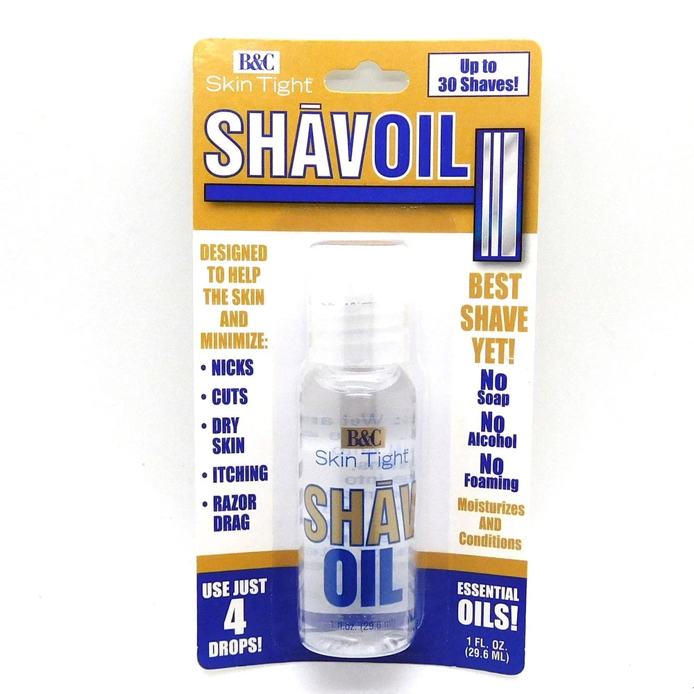 B & C Skin Tight Shav Oil 1 oz 1 fl oz (Pack of 12)