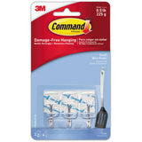 3M Command Clear Small Wire Hooks 2.24Oz (Pack of 36)