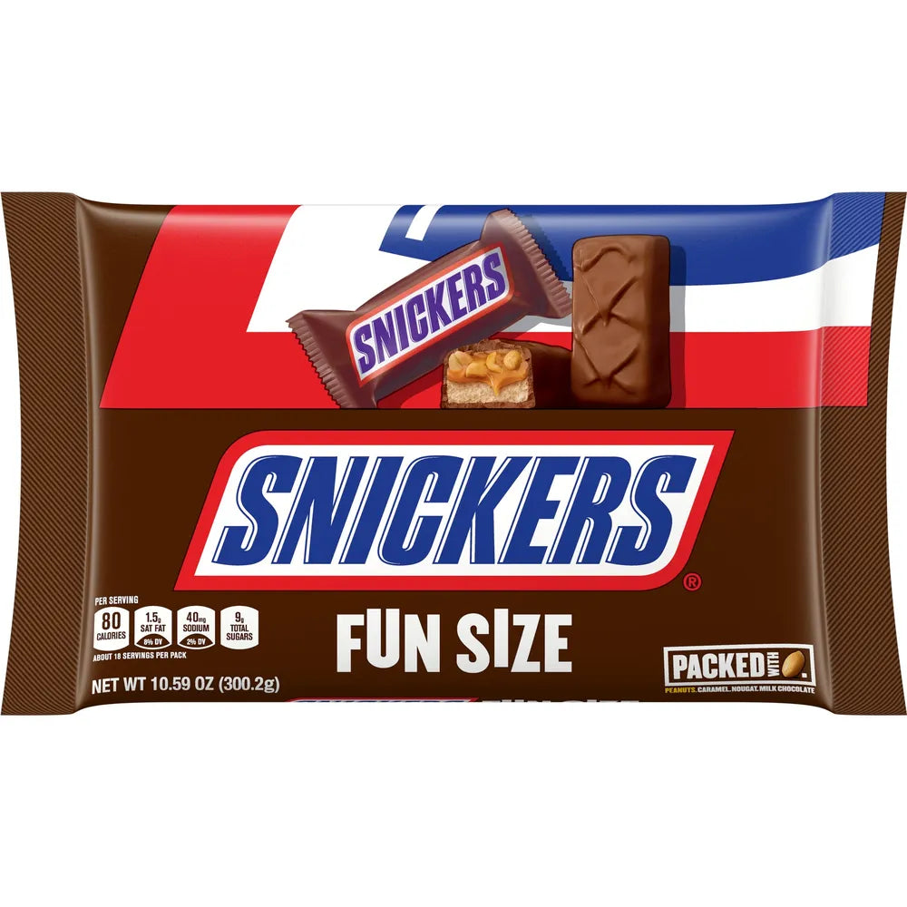 Mars Snickers Fun Size 10.59 oz (Pack of 18)