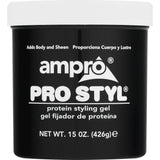Ampro Pro Styl Protein Styling Gel 15 oz Moisturizing Unisex 15oz (Pack of 12)