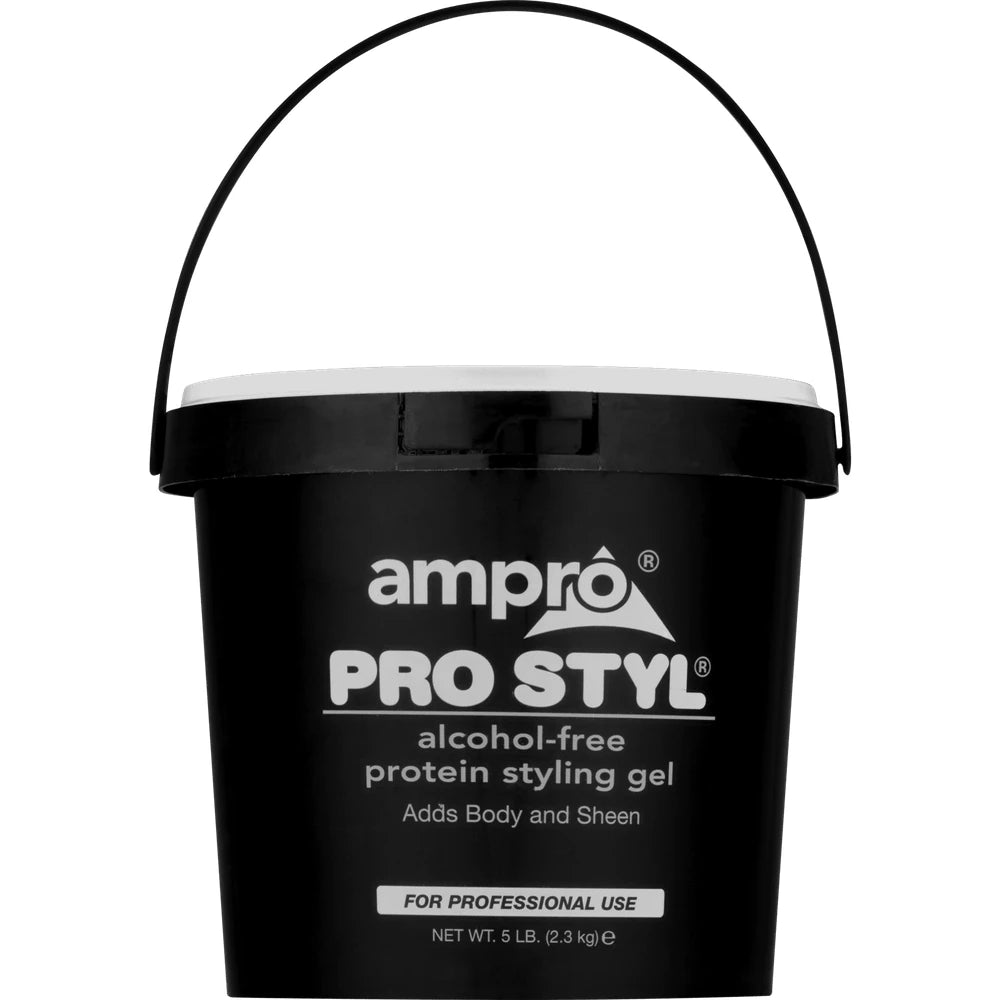 Ampro Pro Styl® Regular Hold Protein Unisex Styling Gel for Resistant Hair Textu 80oz (Pack of 6)