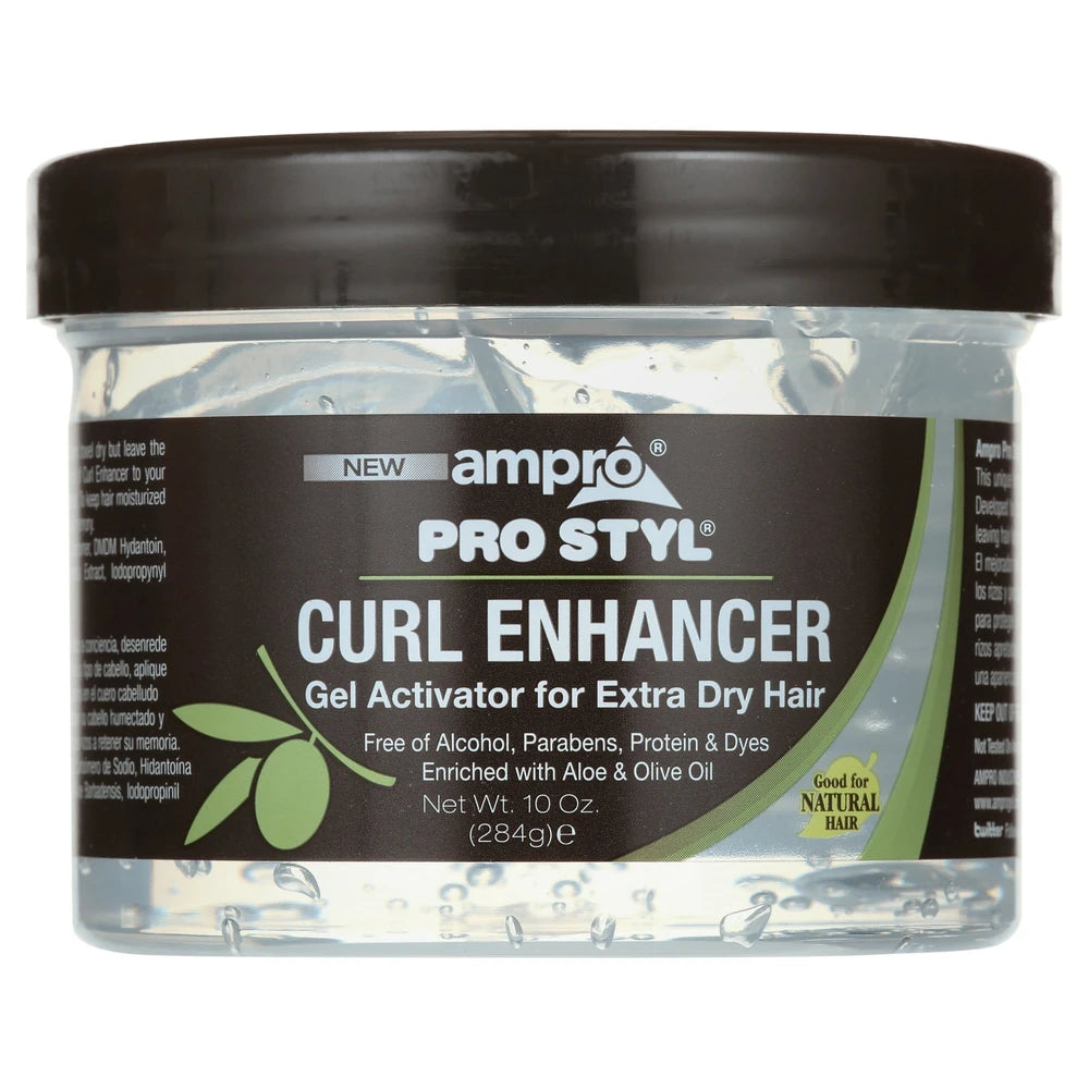 Ampro Pro Styl Curl Enhancer Hair Gel Extra 10 oz. Moisturizing Unisex 10oz (Pack of 6)