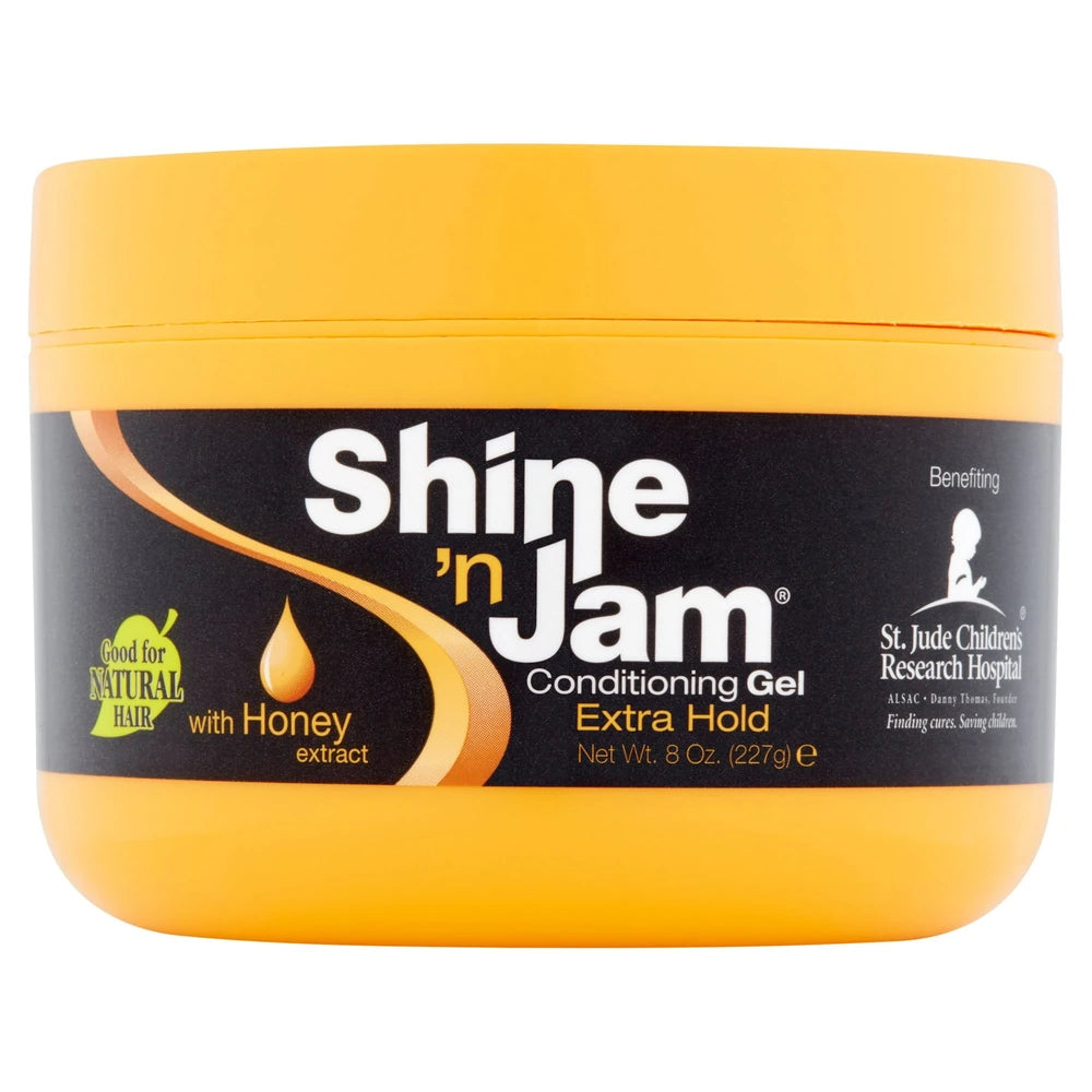 Shine n Jam® Extra Hold Conditioning Styling & Braiding Gel 8 oz. Moisturizing 8oz (Pack of 6)