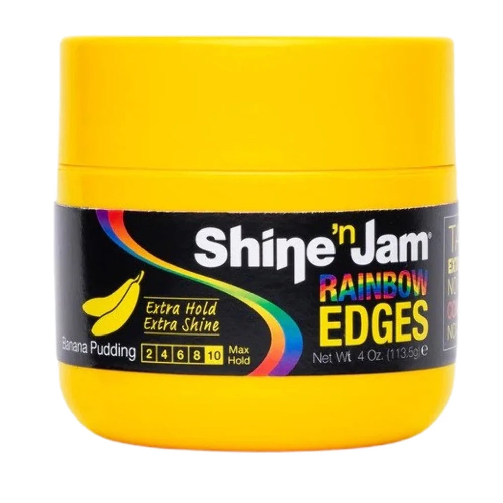 Ampro Shine n Jam Rainbow Edges Banana Pudding - 4 oz 4oz (Pack of 6)
