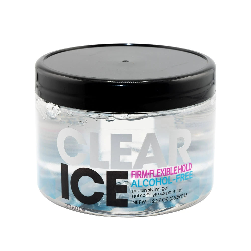 Ampro Clear Ice® Ultra Hold Protein Unisex Styling Gel Coily Hair Textures 12 12.27 oz (Pack of 6)