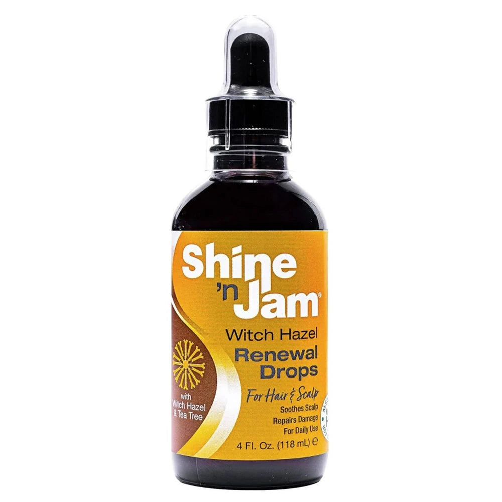 Witch Hazel Renewal Drops ( 4 Oz) By Shine N Jam Hair Care 4 fl oz (Pack of 6)