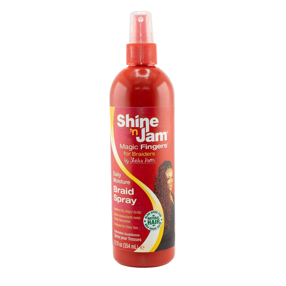 AMPRO - Magic Fingers Shine N Jam Braid Spray 12 fl oz (Pack of 6)
