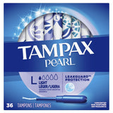 Tampax Pearl Light Unscented 36 Count 7.58oz (Pack of 12)