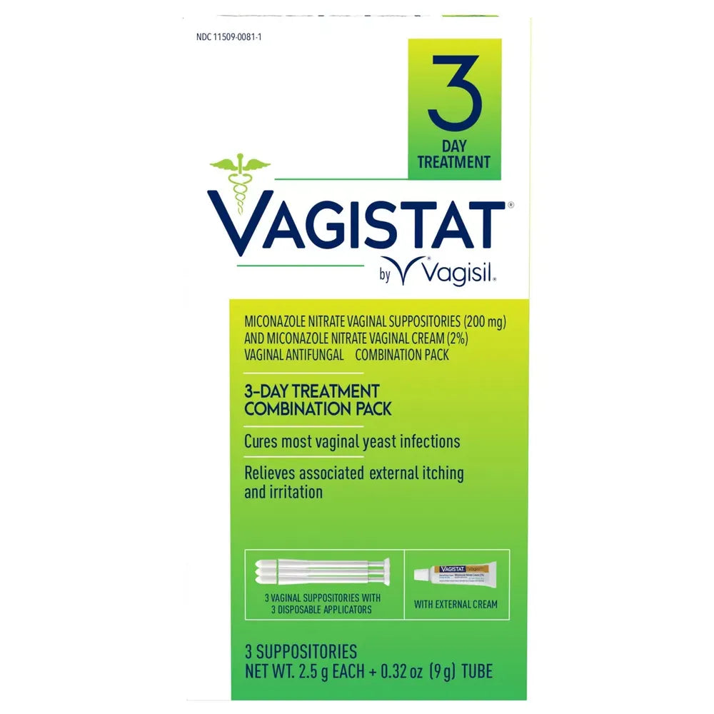 Vagisil Vagistat 3 Day Yeast Infection Treatment for Women Relieves External Itching and Irritation 2Oz (Pack of 36)