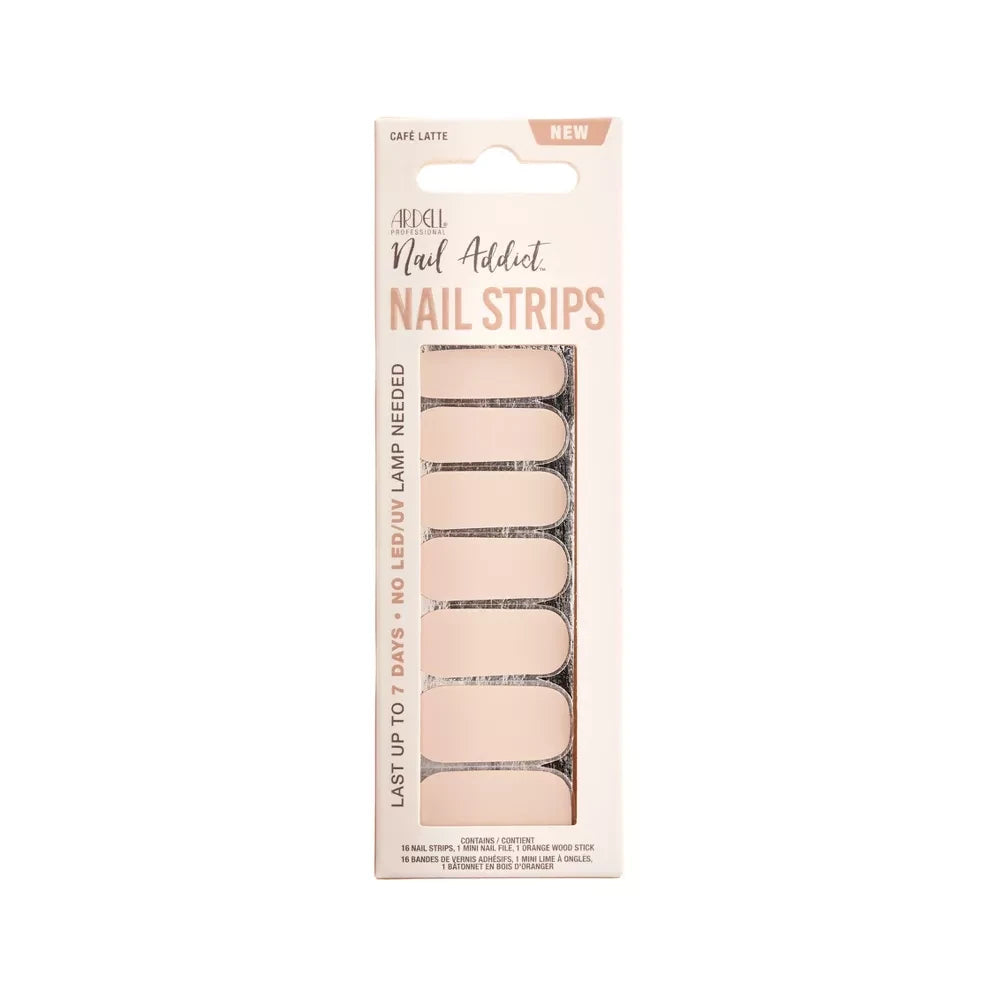 Ardell Nail Addict Pedi Strips Cafe Latte - 1 Ea 0.816oz (Pack of 48)