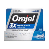 Orajel Mouth Sore Medicine Gel Fast Mouth Sore Relief 0.42Oz (Pack of 72)