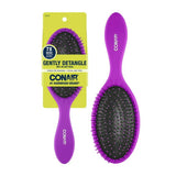 Conair Gentle Detangling Cushion Hairbrush for Wet or Dry Hair Colors Vary 4.59Oz (Pack of 24)