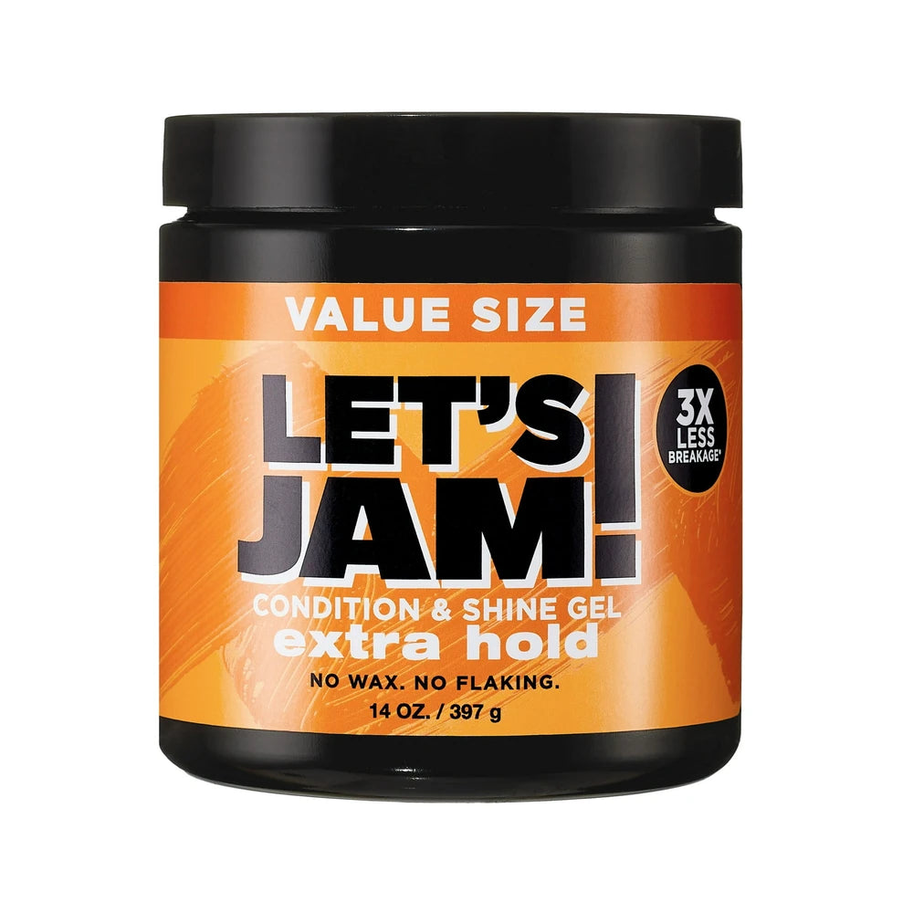 Let's Jam! Conditioning & Shine Extra Hold Styling Hair Gel - 14oz 14 Oz (Pack of 6)
