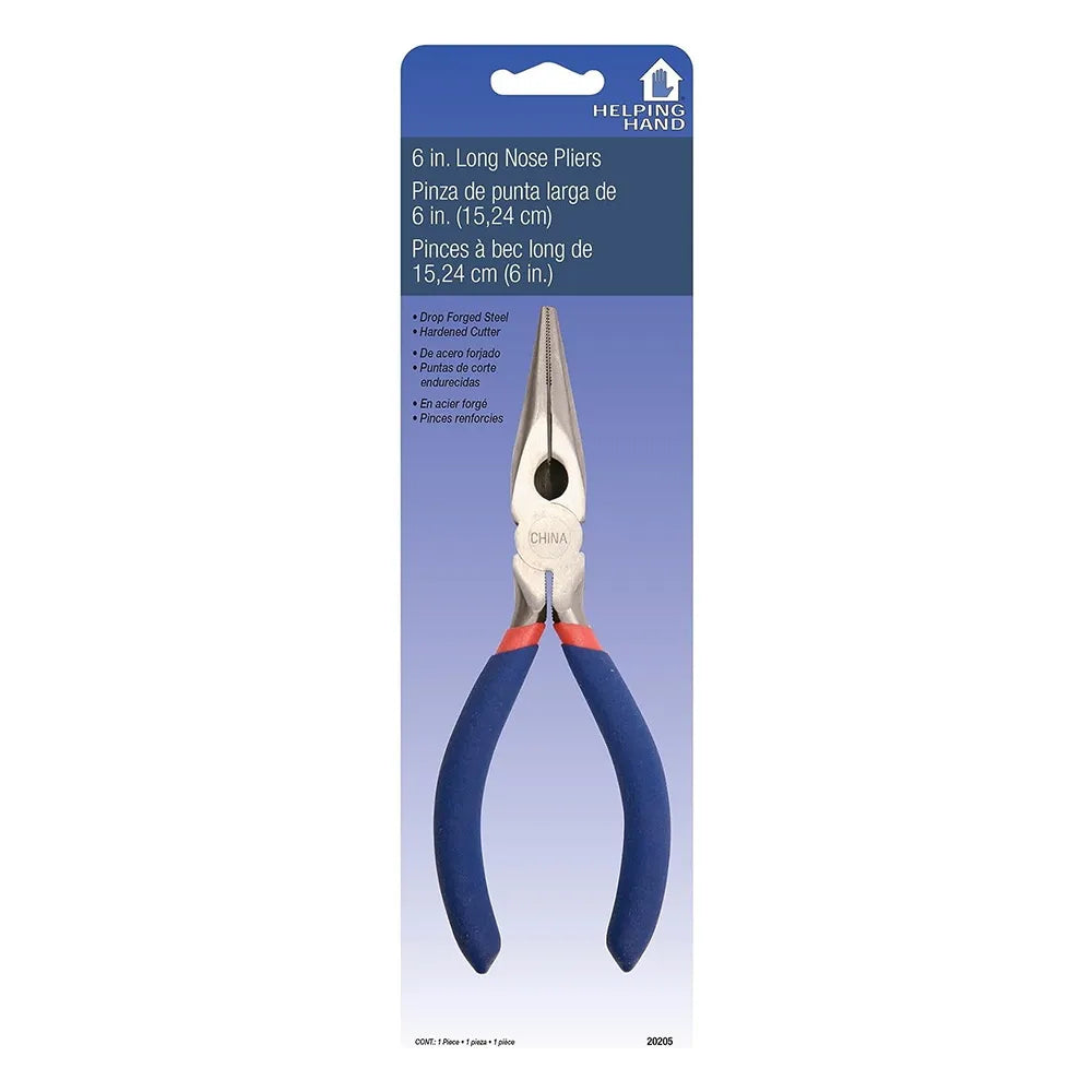 Helping Hand 6 Inch Long Nose Pliers 4.8oz (Pack of 36)