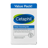 Cetaphil Deep Cleansing Bar Soap 3 Bars 13.5Oz (Pack of 6)