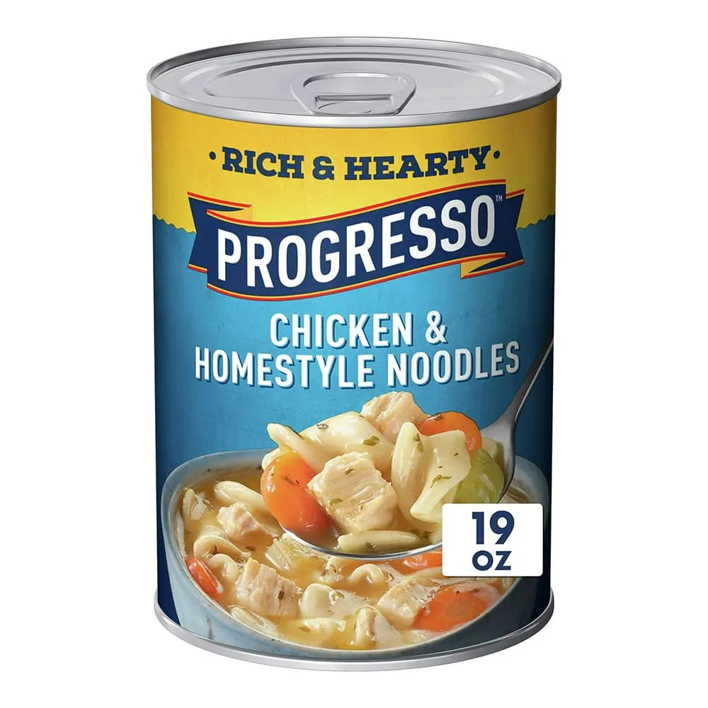 Progresso Rich And Hearty Chicken And Homestyle Noodle Soup 19Oz (Pack of 12)
