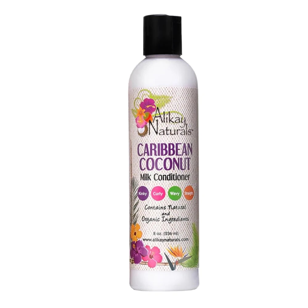 Milk Conditioner Caribbean Coconut 8 fl oz (237 ml) Alikay Naturals 8 Oz (Pack of 12)