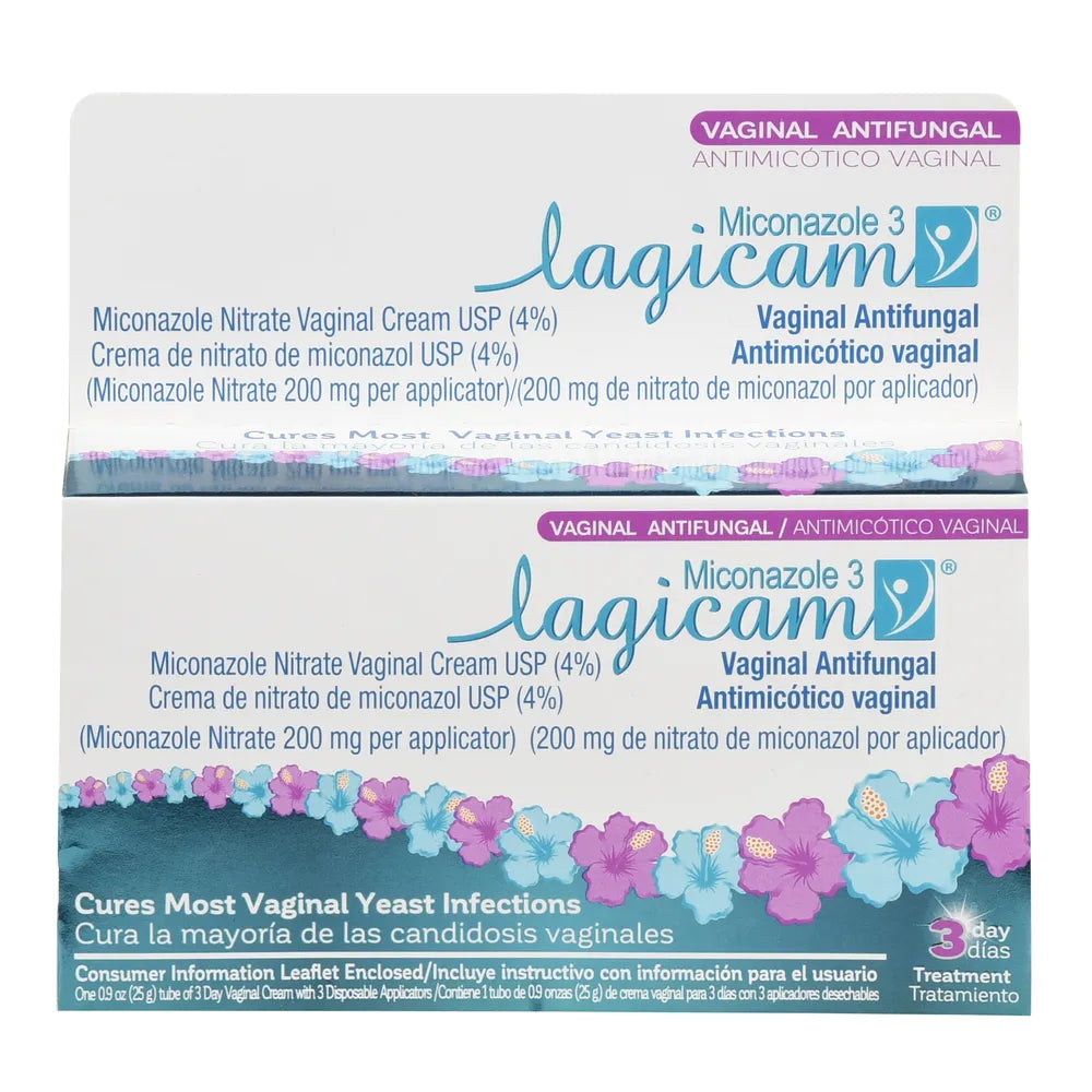 Lagicam Antifungal Miconazole Nitrate 3 Day Vaginal Cream 0.9Oz (Pack of 36)