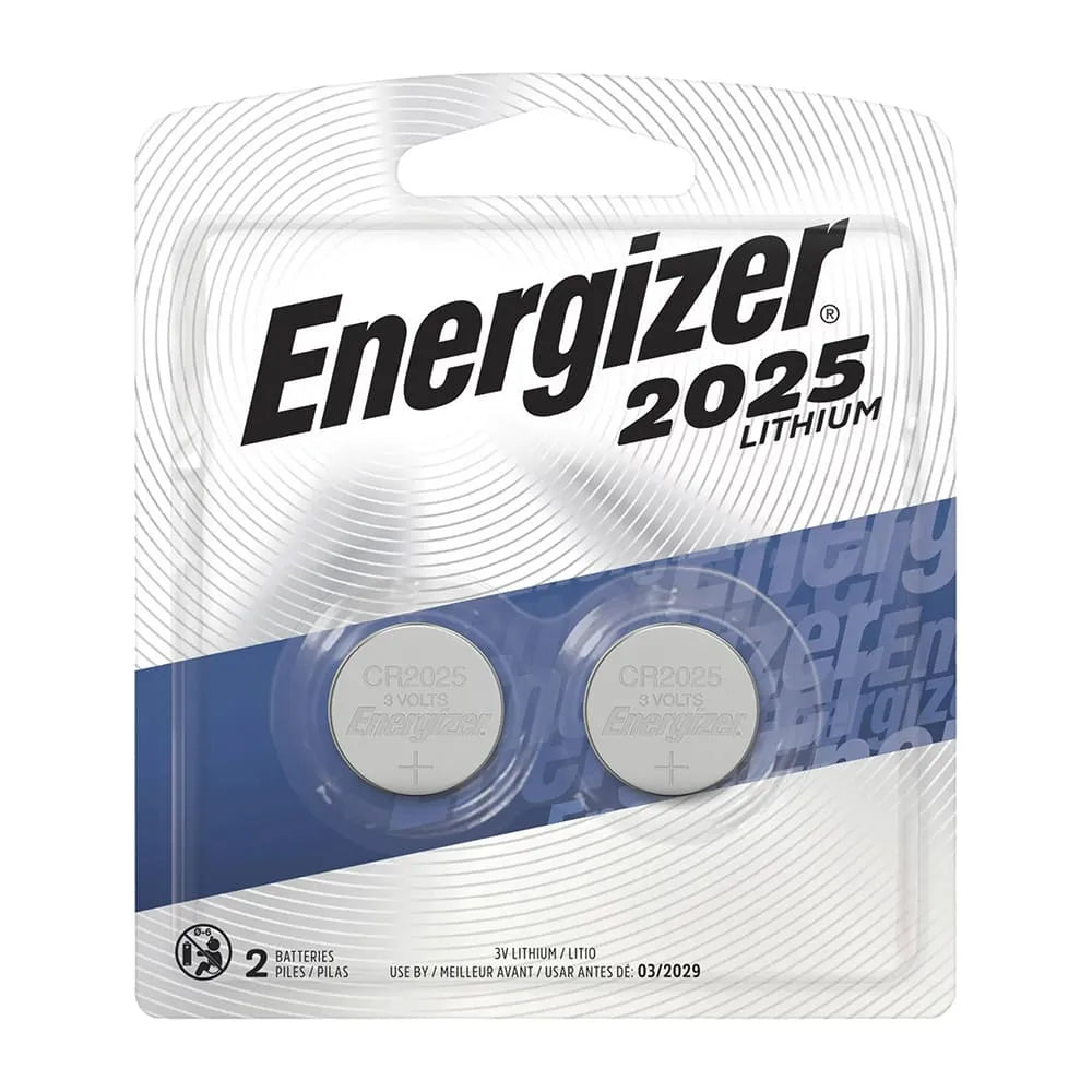 Energizer 2025 Lithium Coin Batteries 0.32oz (Pack of 120)