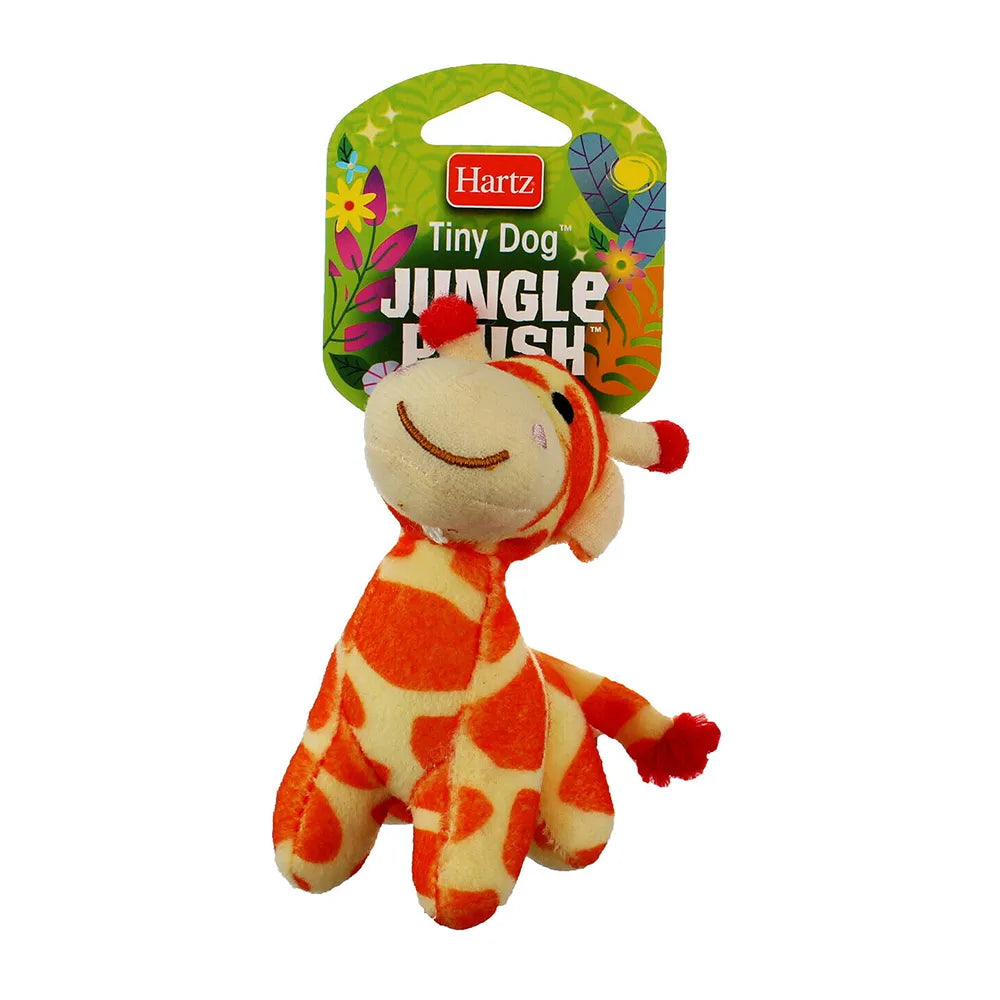 Hartz Tiny Dog Jungle Plush Dog Toy Assorted 1Oz (Pack of 48)