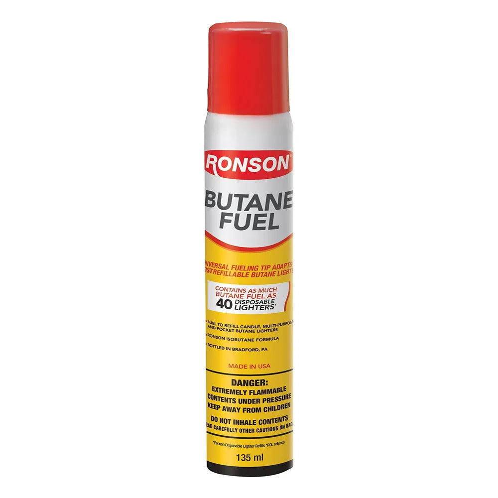 Ronson Large Lighter Butane Refill 78 gm 2.75Oz (Pack of 12)