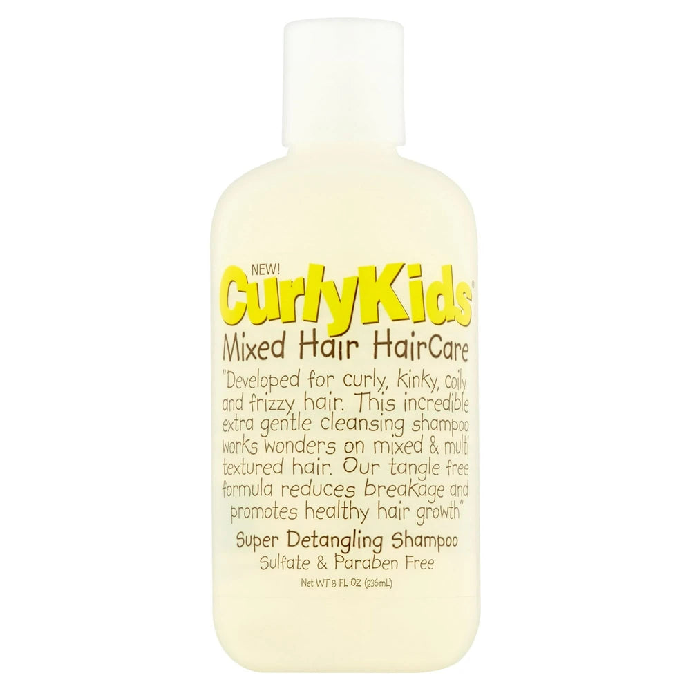 CurlyKids Mixed Hair HairCare Super Detangling Shampoo 8 oz. Child 8 Fl. Oz (Pack of 6)