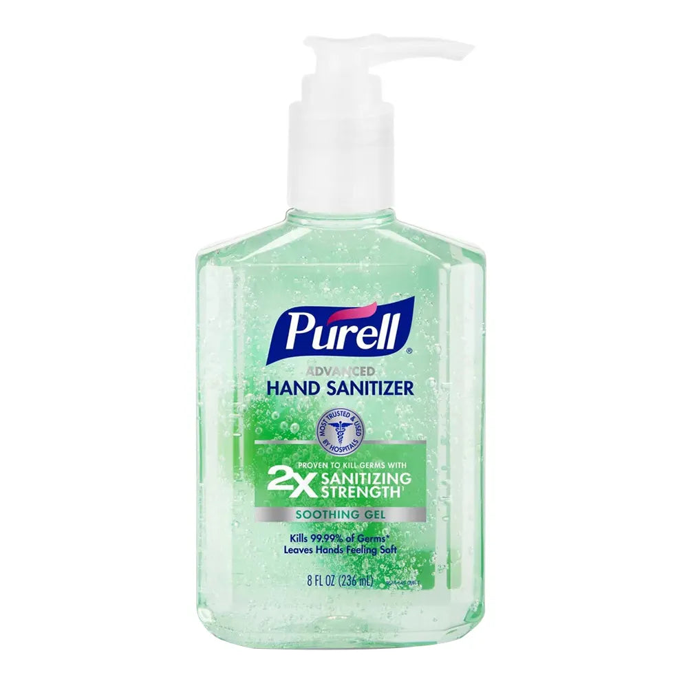 Purell Advanced Hand Sanitizer Soothing Gel 8Oz (Pack of 12)