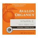 Avalon Organics Renewal Creme Riche With Vitamin C 1.7Oz (Pack Of 6)