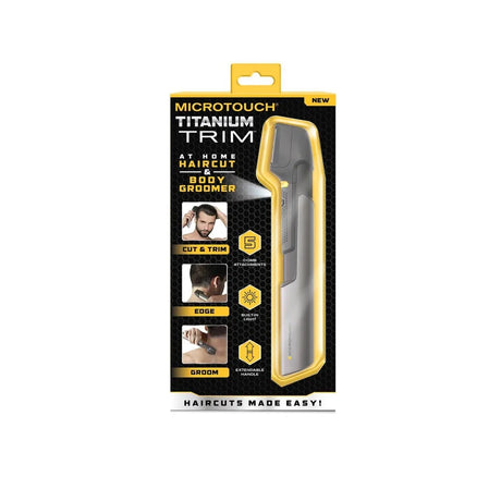 Micro Touch Titanium Trim Hair And Body Groomer Tool 6.4Oz (Pack of 12)