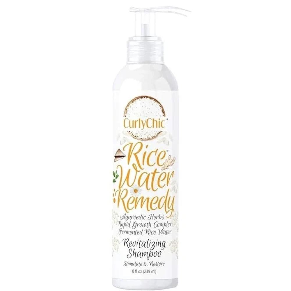 Curly Chic - Rice Water Remedy Revitalizing Shampoo 8 Fl. Oz (Pack of 6)