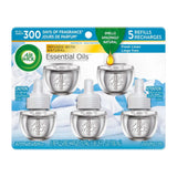 Air Wick Scented Oil Air Freshener Refill Snuggle Fresh Linen 0.67Oz (Pack Of 5)