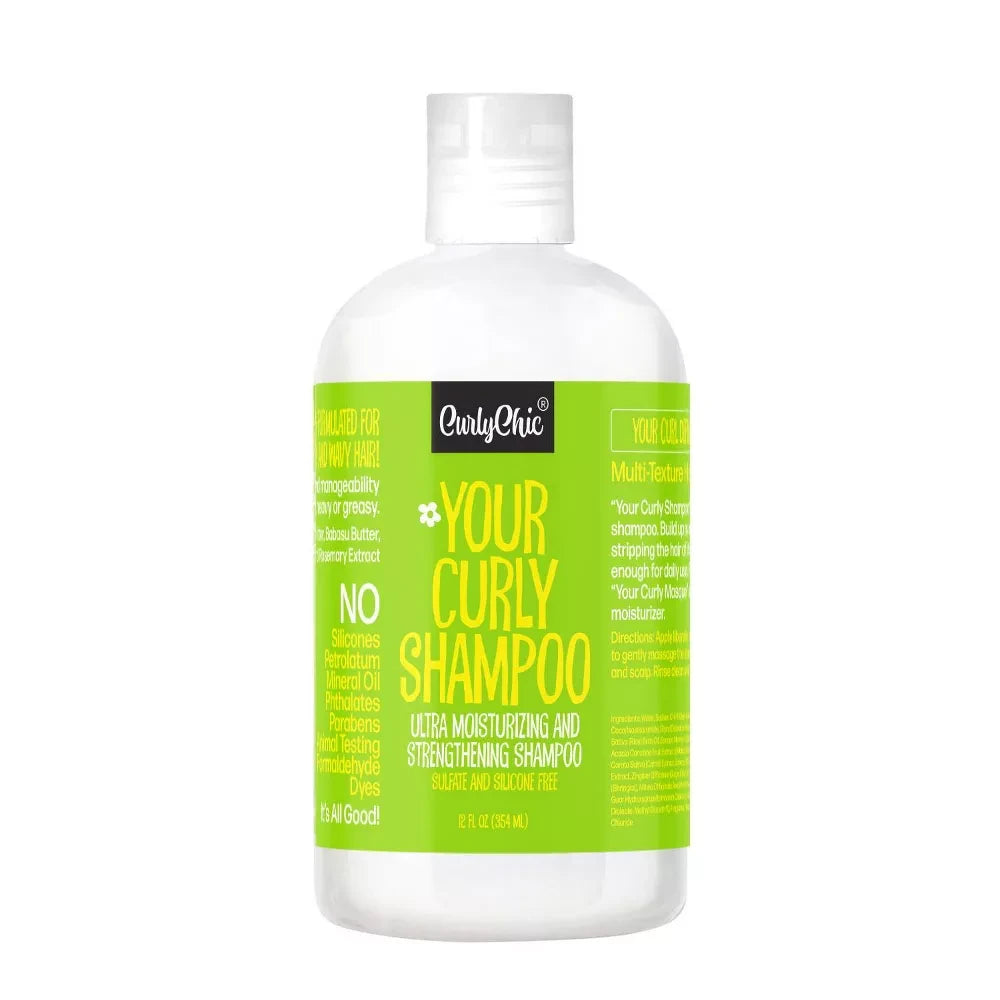 CurlyChic Your Curly Shampoo Net.Wt 12 fl.oz (Enriched with Ginger Extract) 12 Fl. Oz (Pack of 6)