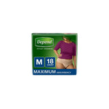 Depend Fit Flex Incontinence Underwear for Women Maximum Absorbency Medium Tan (Packaging may vary) 18 Ea 2 pack 31.68Oz (Pack of 2)