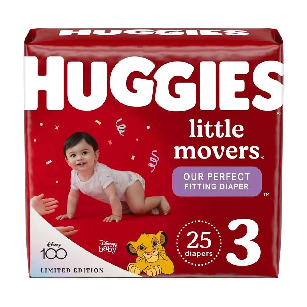 Huggies Little Movers Baby Diapers Size 3 (Pack Of 4)