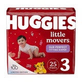 Huggies Little Movers Baby Diapers Size 3 (Pack Of 4)