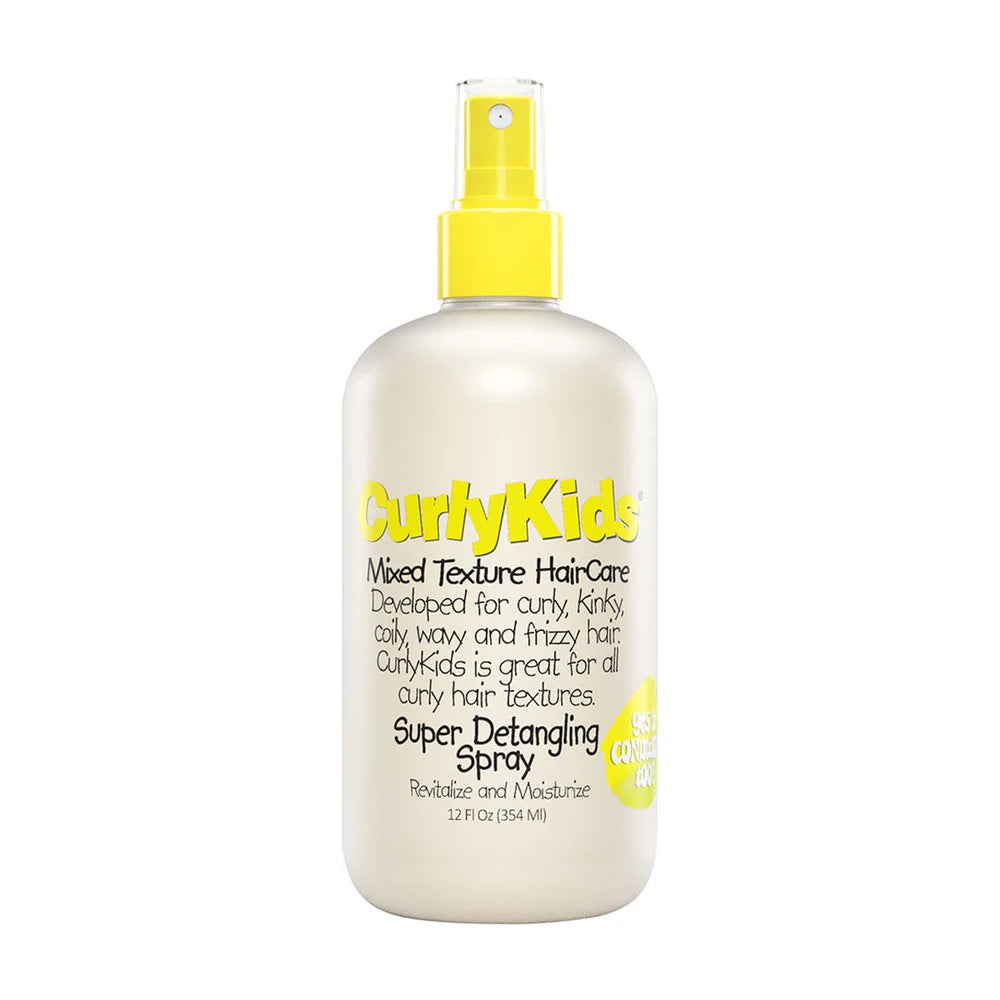 CurlyKids Super Detangling Spray Conditioner or Detangling Spray for Kids 12 Oz 12 Fl. Oz (Pack of 6)