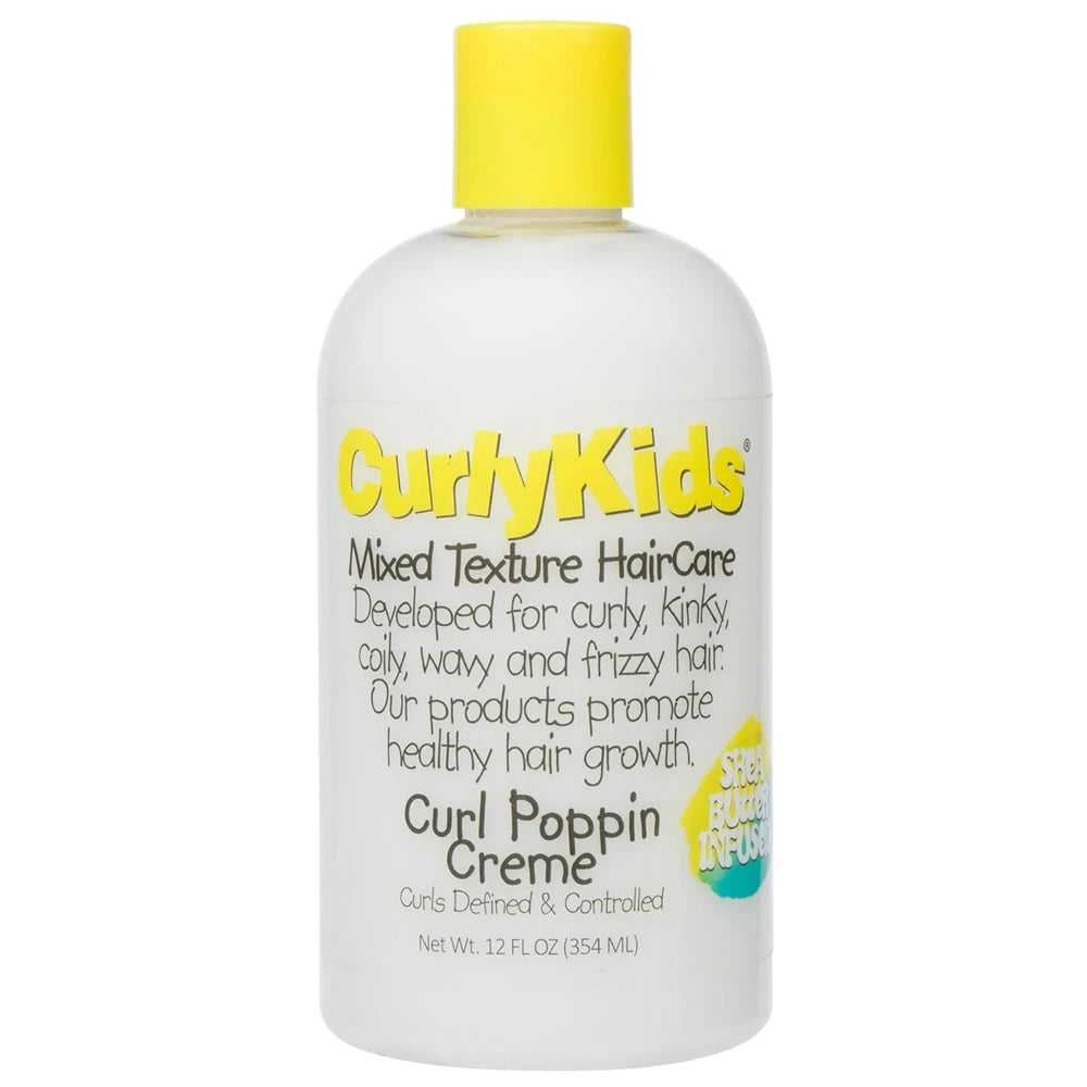 Curly Kids - Mixed Texture Hair Care Curl Poppin Creme 12 Fl. Oz (Pack of 6)
