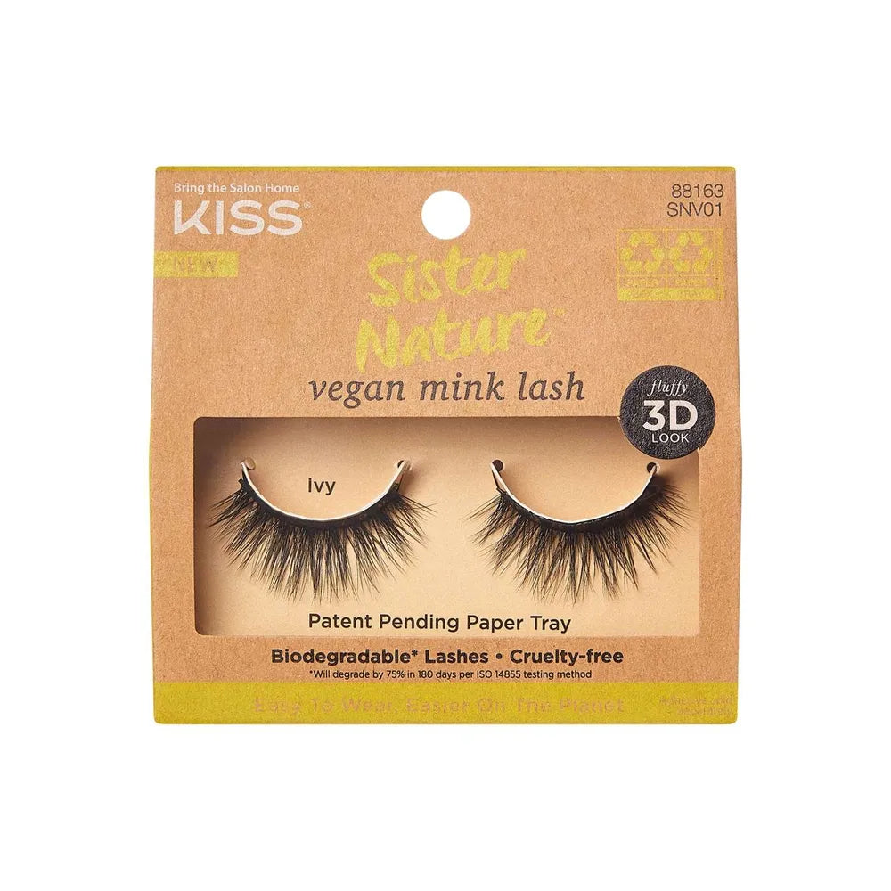 Kiss Sister Nature Vegan Mink Lash Storm 0.32Oz (Pack Of 36)