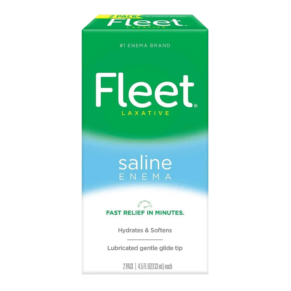 Fleet Laxative Saline Enema 9Oz (Pack of 12)