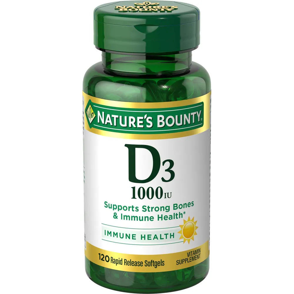 Natures Bounty High Potency Vitamin D1000 Iu Softgels100 Ea 0.63Oz (Pack Of 24)