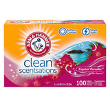 Arm & Hammer Fabric Softener Sheets Stops Static Tropical Paradise 6.4Oz (Pack of 6)