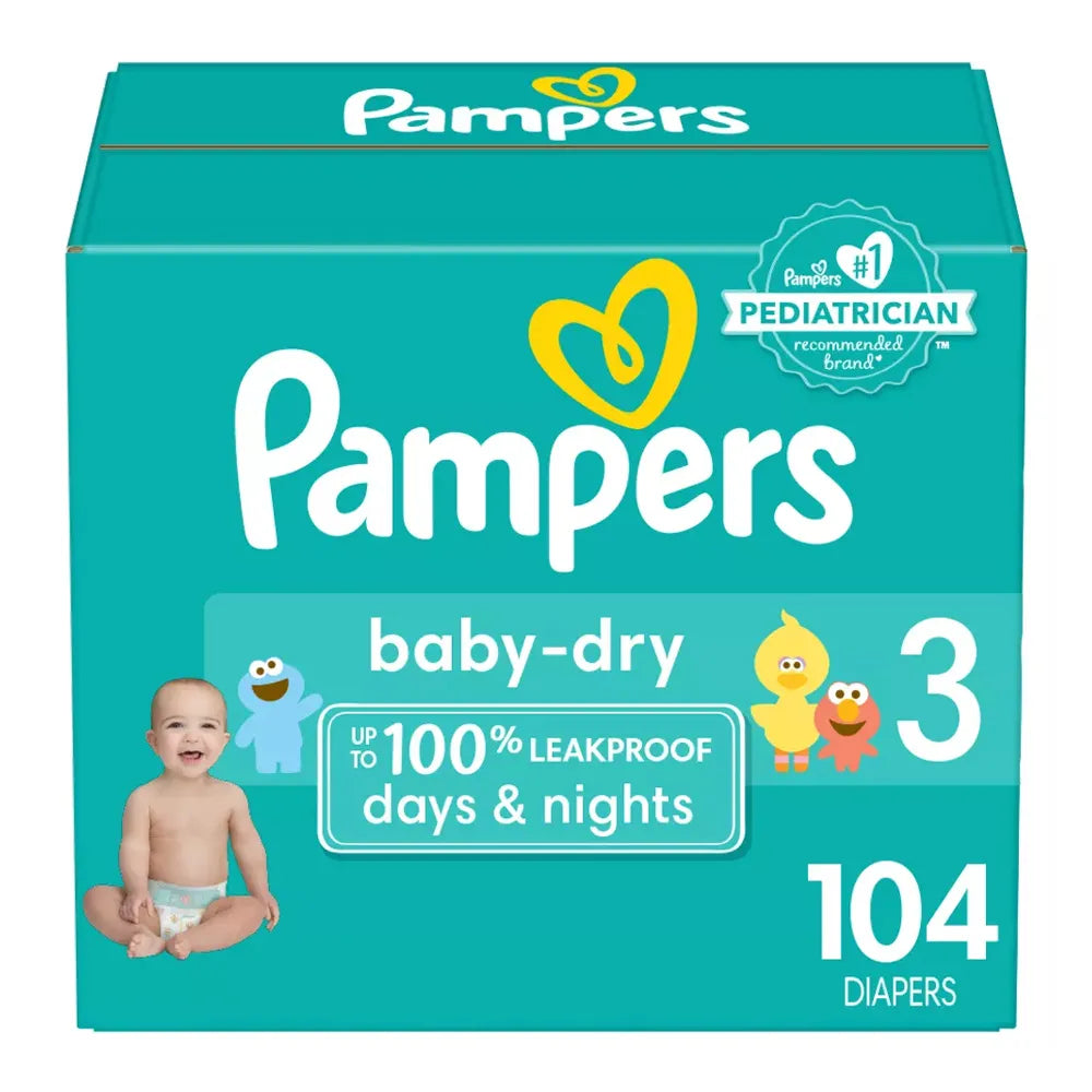 Pampers Baby Dry Diapers Size 3 82.88Oz(Pack of 1)