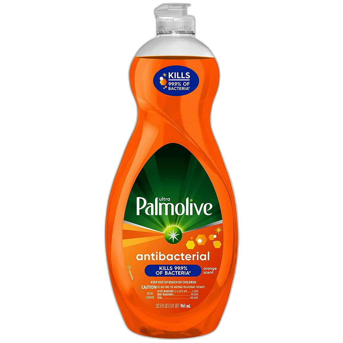 Palmolive Ultra Antibacterial Liquid Dish Soap Orange Scent 32.5 flOz (Pack of 9)