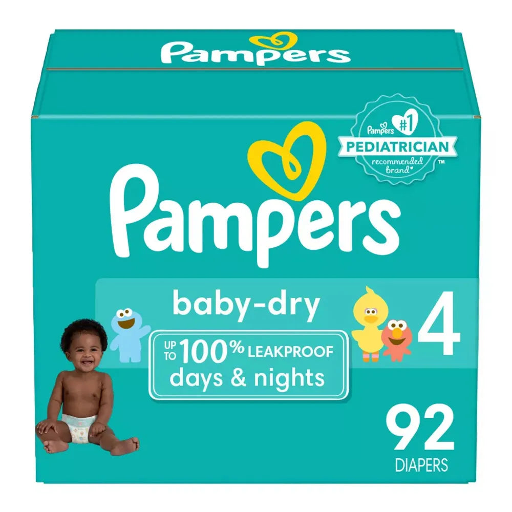 Pampers Baby Dry Diapers Size 4 78.4Oz (Pack of 1)